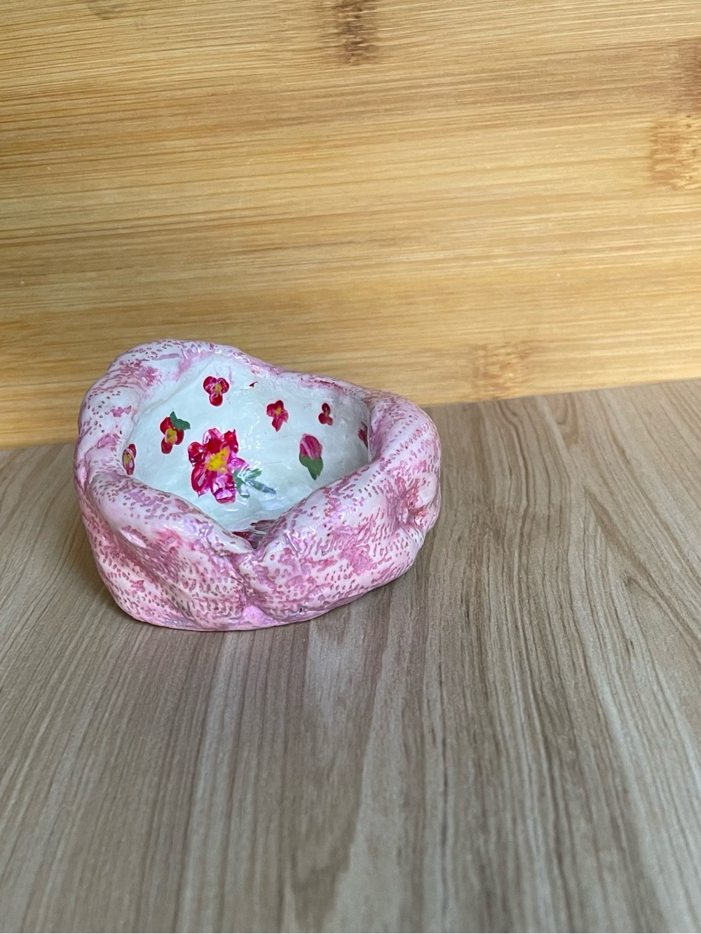 New Handmade Artsy Floral Jewelry trinkets box